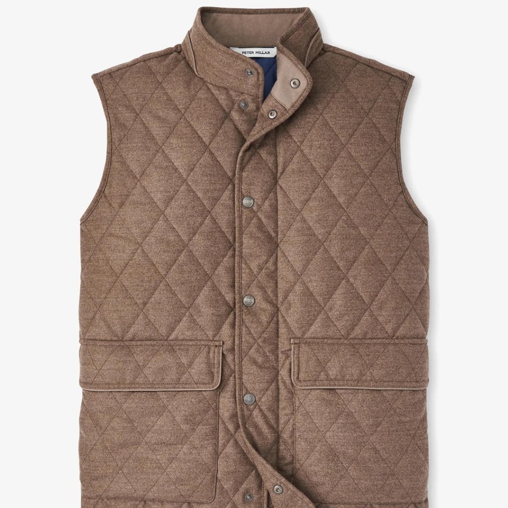 Peter Millar Essex Quilted Wool Travel Vest